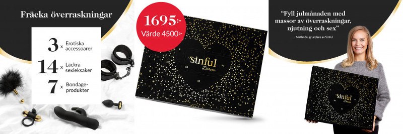 sinful kalender 2020 innehåll