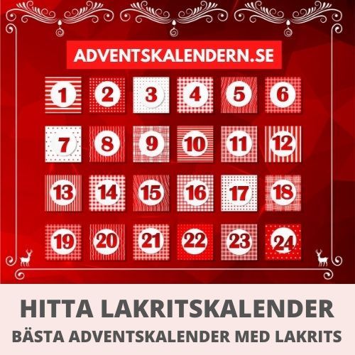 Lakritskalender - Adventskalender med lakrits