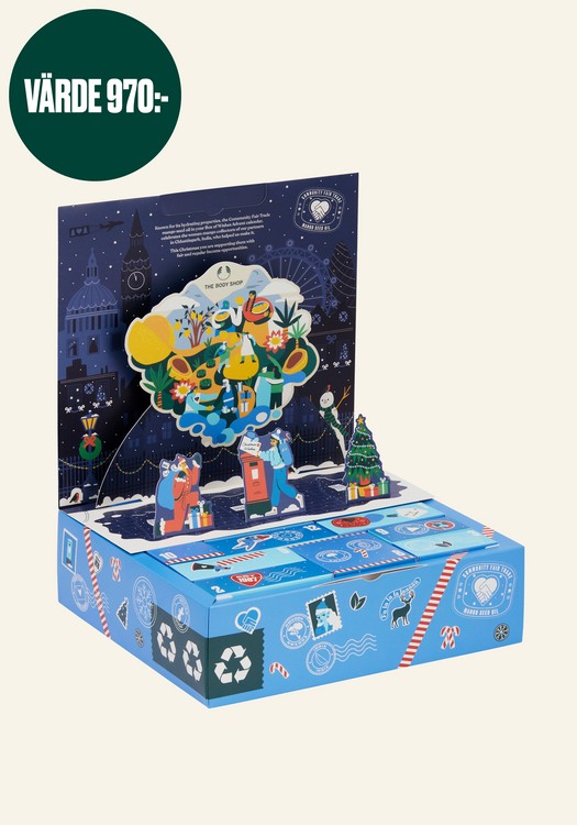Body Shop adventskalender 2022 - Blå skönhetskalender