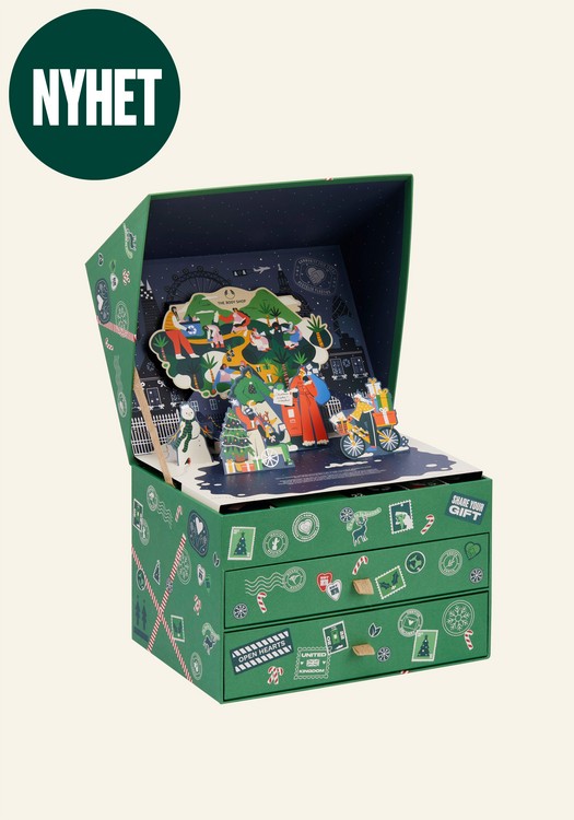 Body Shop adventskalender 2022 - Grön skönhetskalender
