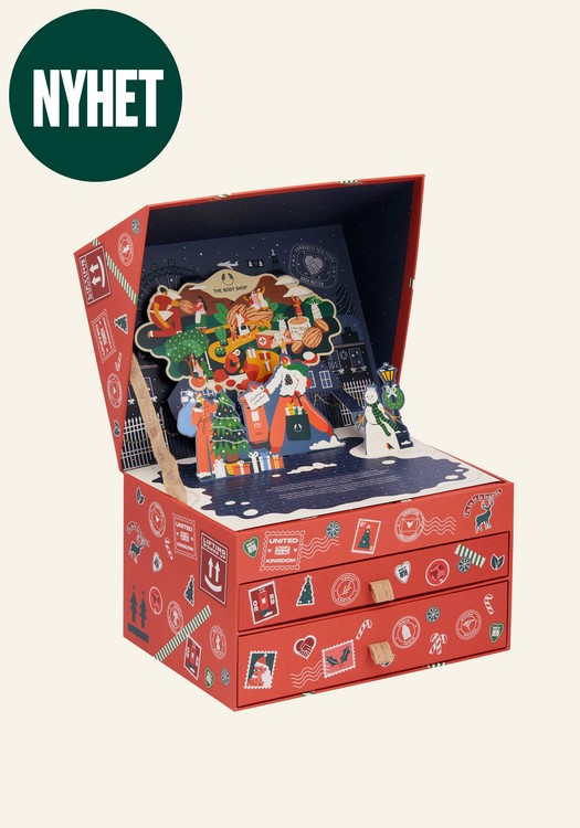 Body Shop adventskalender 2022 - Röd skönhetskalender