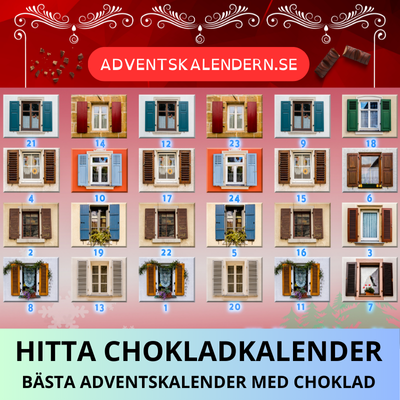Chokladkalender - Adventskalender med choklad