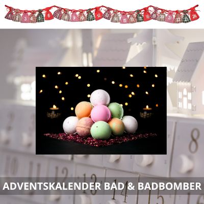 Adventskalender bad - Julkalender med badbomber