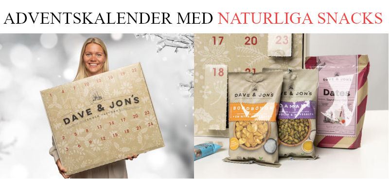 Barn julkalender med snacks