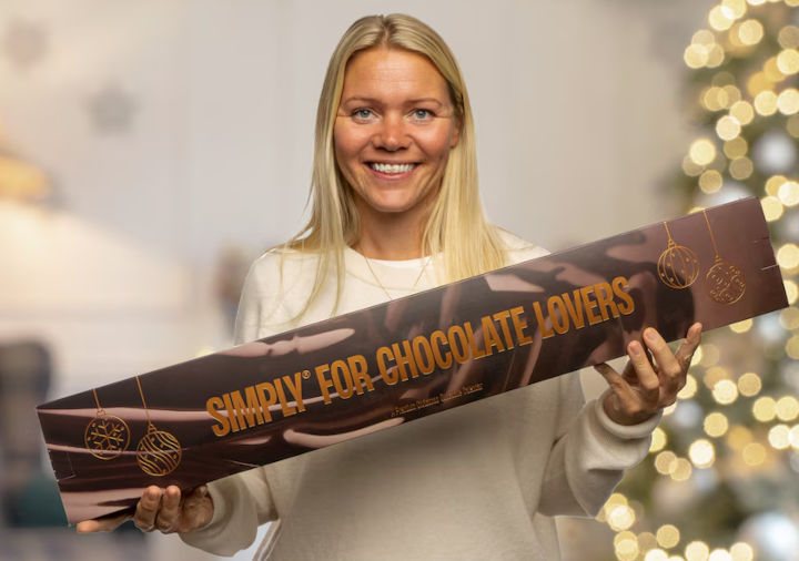 Chokladkalender - Stor julkalender med choklad