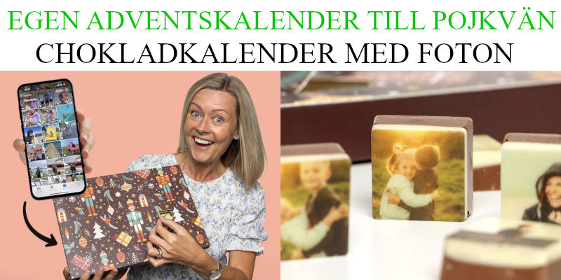 Egen adventskalender till pojkvän - DIY julkalender med foton