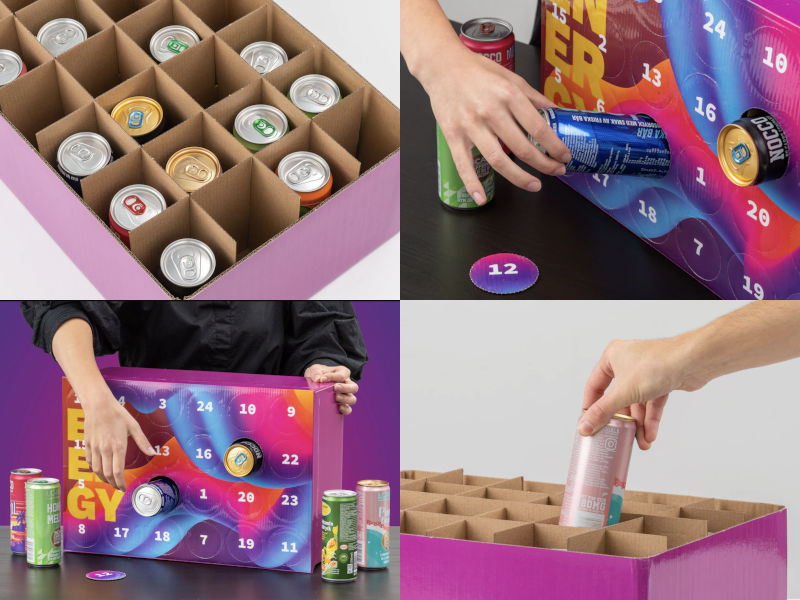 Energidryck julkalender - Adventskalender att fylla själv