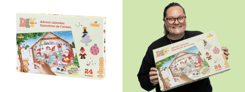 Hama Midi pyssel adventskalender med pärlor
