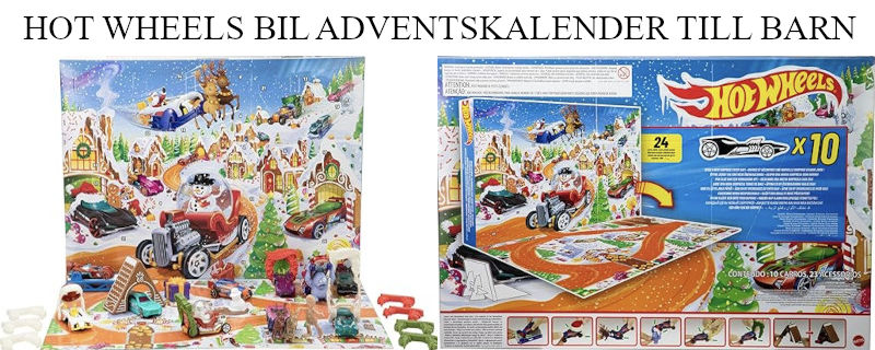 Hot Wheels adventskalender 2025 - Bilkalender till barn