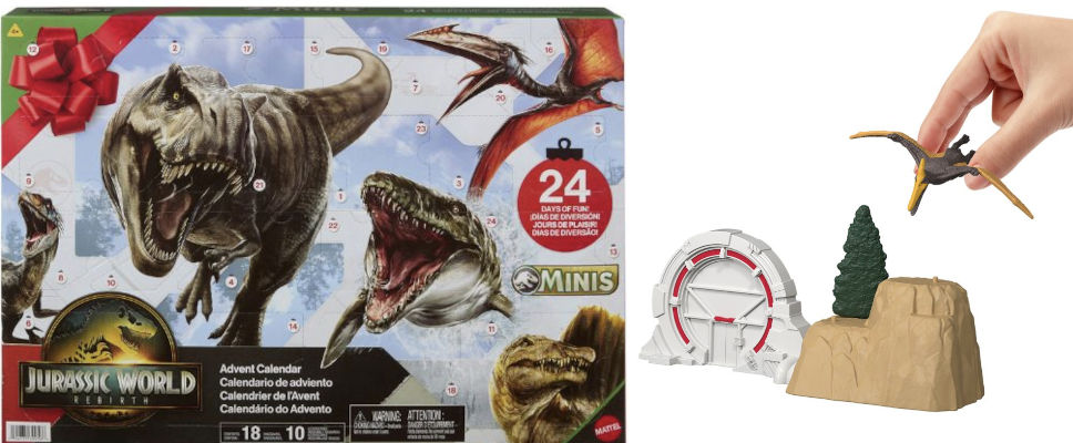 Jurassic Park adventskalender med dinosaurier