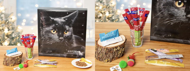 Katt julkalender 2025 - Adventskalender med kattgodis