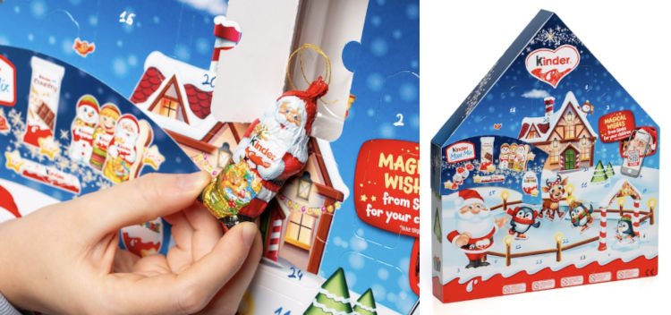 Kinder Maxi adventskalender 2025 - Choklad julkalender