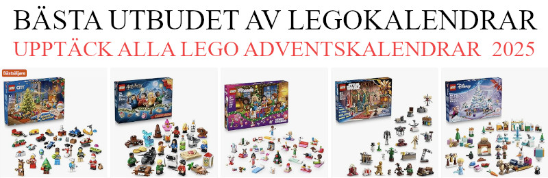 LEGO adventskalender 2025 - Bästa utbudet av legokalendrar till barn