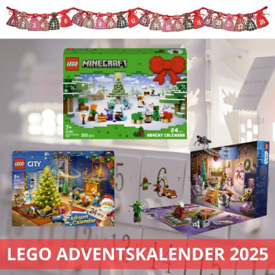 LEGO adventskalender 2025 - Samtliga julkalendrar med lego