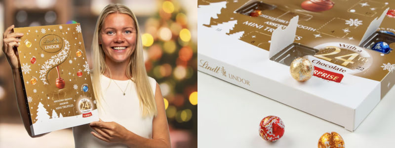 Lindt Lindor Adventskalender - chokladkalender