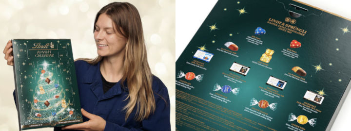 Lindt chokladkalender med klassiska favoriter - Original julkalender