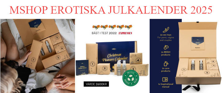 Mshop erotisk adventskalender med sexleksaker - Julkalender 2025