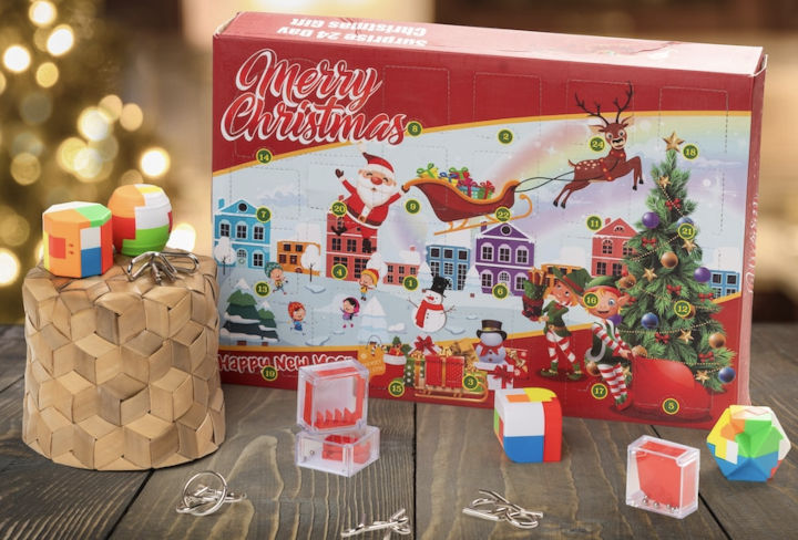 Pusselkalender med kluriga pussel - Julkalender pussel till barn från 6 år