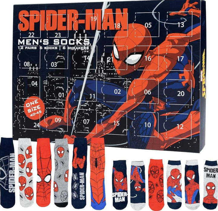 Stålmannen adventskalender med strumpor - strumpkalender män