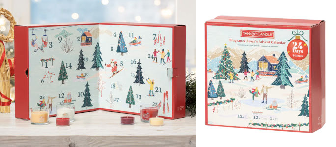 Yankee Candle adventskalender 2025 - Book julkalender med stora doftljus