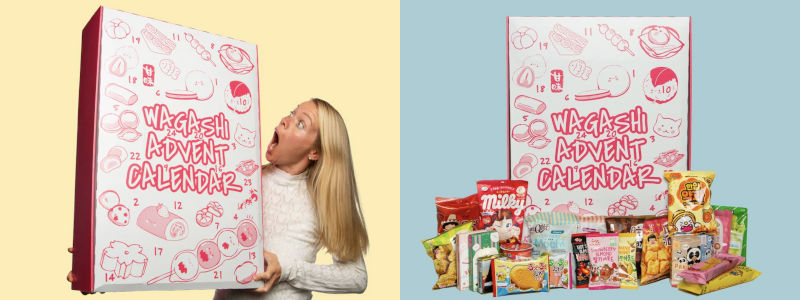 godis julkalender med asiatiskt snacks