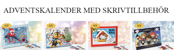 Adventskalender barn - skrivtillbehör