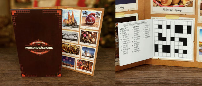 Adventskalender korsord - Julkalender på svenska