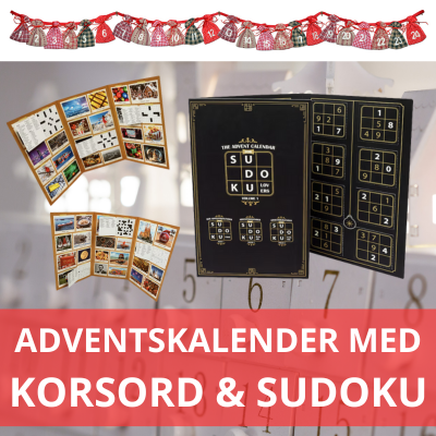 Adventskalender med korsord & sudoku - Julkalender