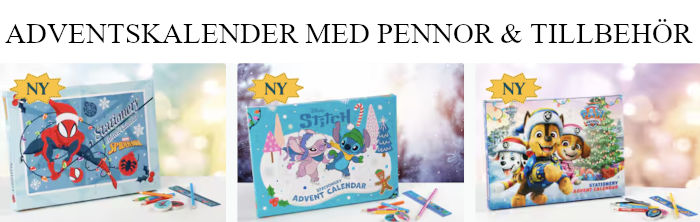 Adventskalender pennor och tillbehör - Julkalender barn