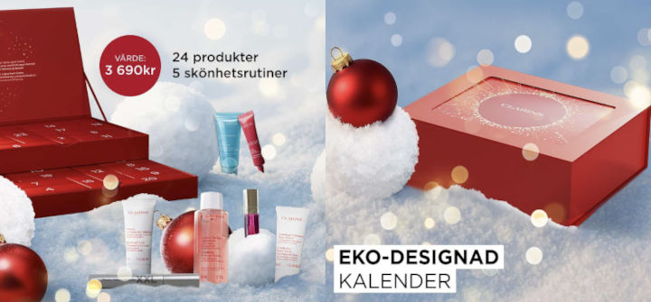 Clarins adventskalender 2025 - Smink julkalender