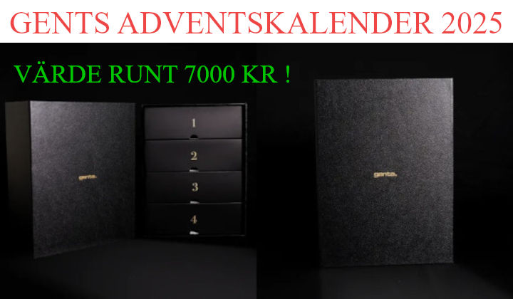 Gents adventskalender 2025 - lyxig julkalender för män