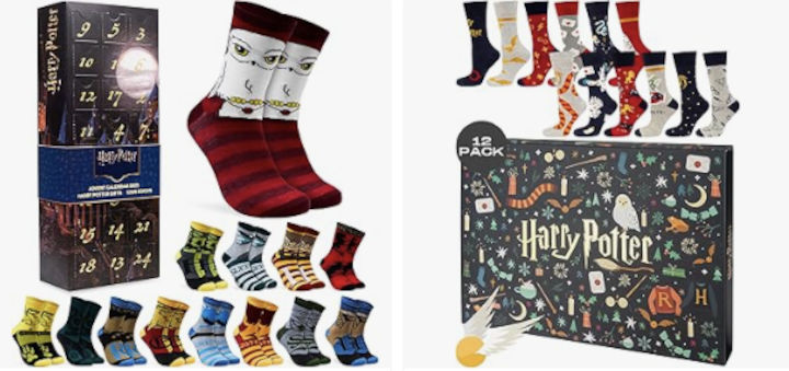 Adventskalender med strumpor till barn - Harry Potter julkalender