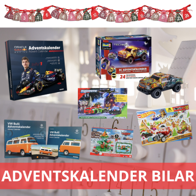 Julkalender bilar - Vägledning till alla bil adventskalender med fordon