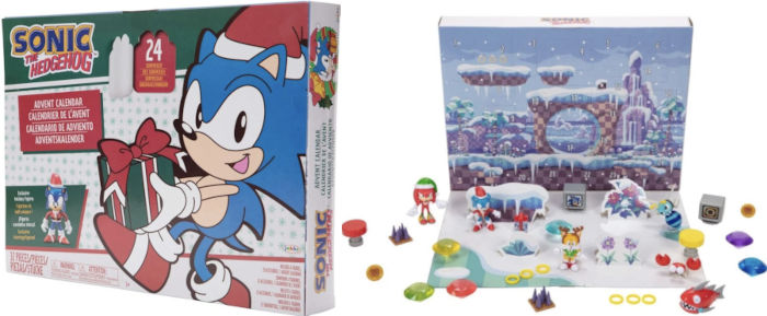 Sonic the Hedgehog julkalender med figurer och tillbehör