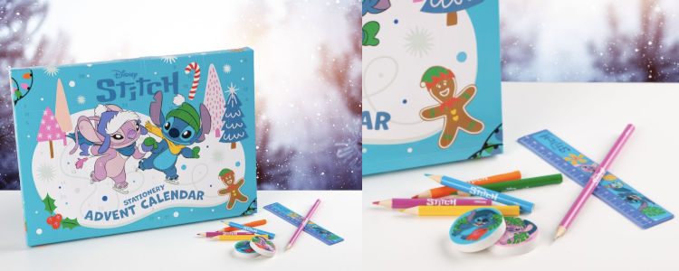 Stitch julkalender skriv tillbehör