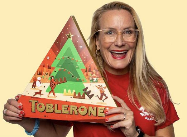 Toblerone adventskalender med choklad