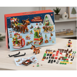 adventskalender med byggklossar