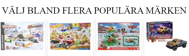 fordon adventskalender barn