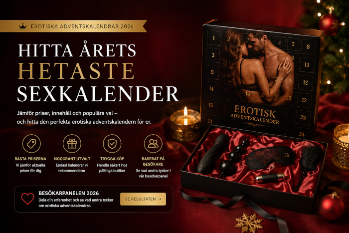 Erotisk adventskalender 2026 - Sexkalender tips för vuxna