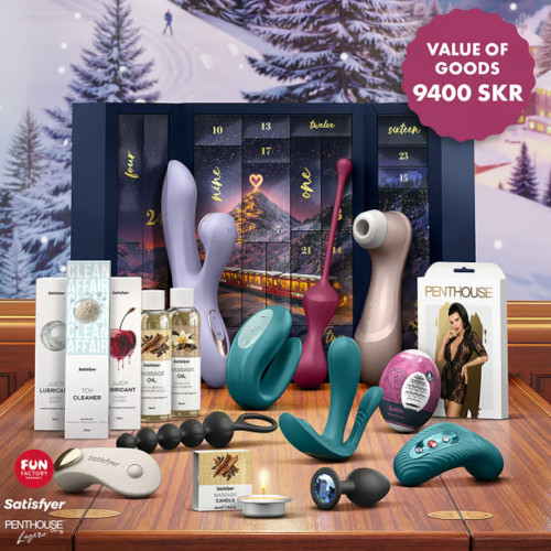 Innehållet i Satisfyer Premium adventskalender 2026