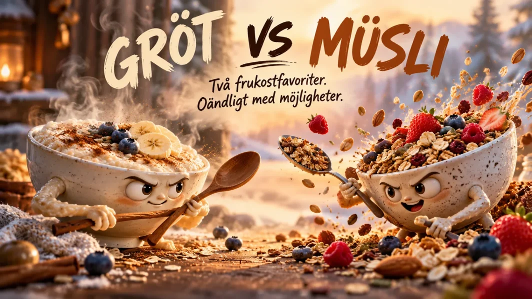 Gröt mot müsli - frukostduellen adventskalendrar 2026