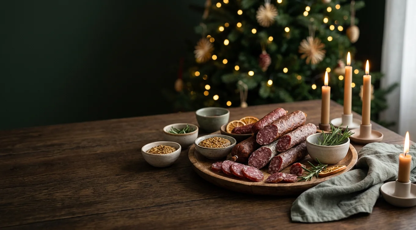 Ölkorv adventskalender 2026 – kryddiga ölkorvar i julmiljö