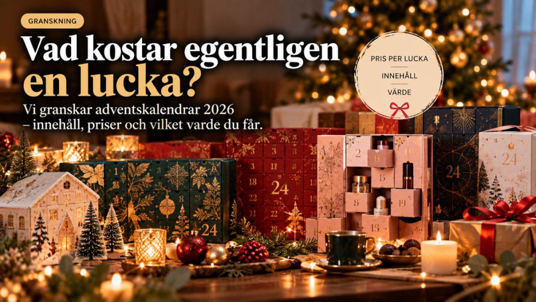 Vad kostar egentligen en lucka i adventskalender