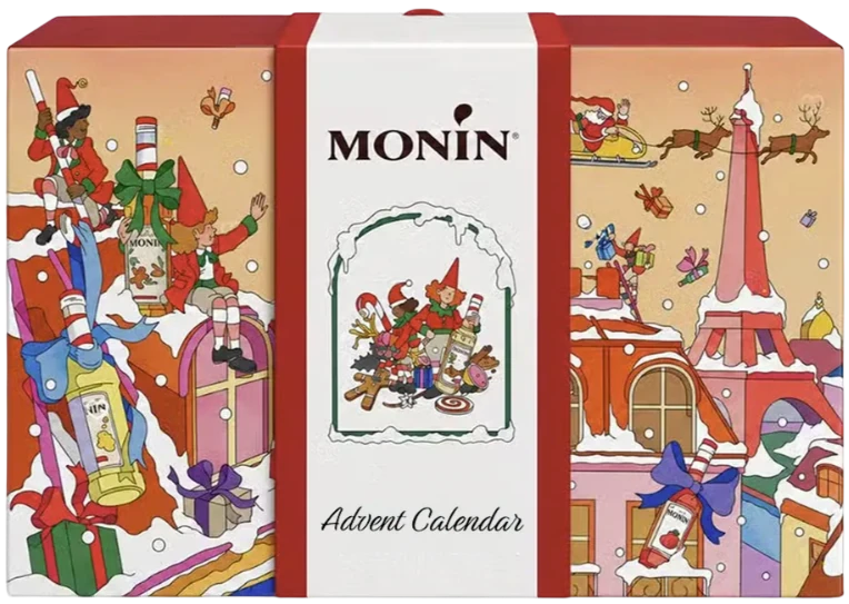 Framsidan på Monin Adventskalender 2026