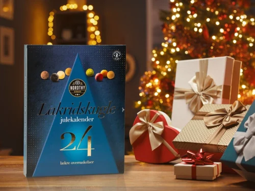 adventskalender med Lakritskulor från Nordthy