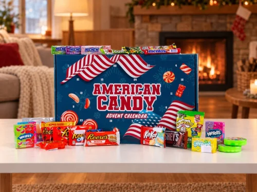 Adventskalender med USA-godis
