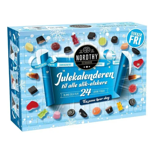 Nordthy Sockerfri Godis adventskalender - 442 g