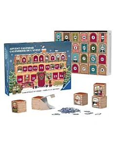 Ravensburger adventskalender 2026 med pussel 24x56 bitar – Christmas at Home