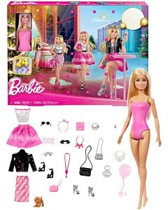 Barbie Fashionistas julkalender med docka och tillbehör