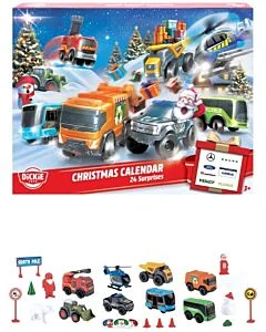 Dickie Toys adventskalender med fordon – 24 luckor
